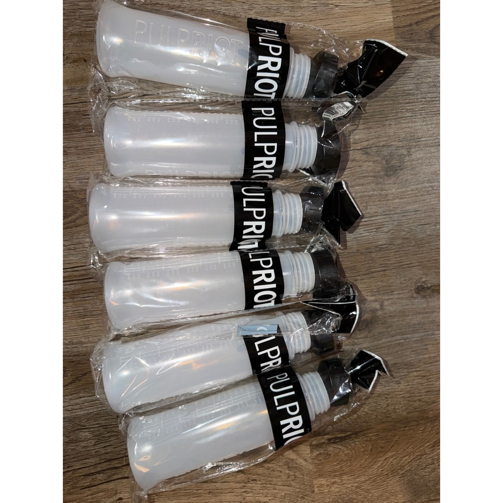 Pulp Riot Professional Hair Color‎ Applicator Bottles 6 Pack Clear Translucent